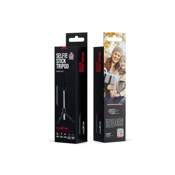 Maxlife Bluetooth Selfie Stick Tripod MXST-100 - Musta