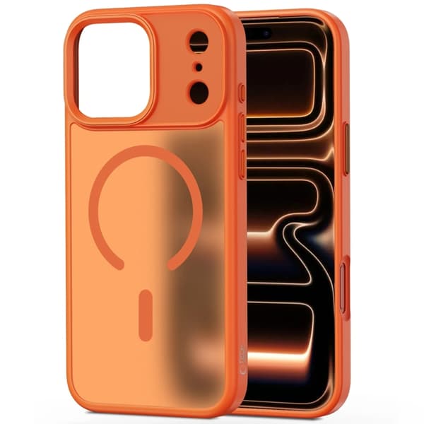 Tech-Protect Mobilskal till iPhone 17 Pro Max Magsafe Matte - Cosmic Orange