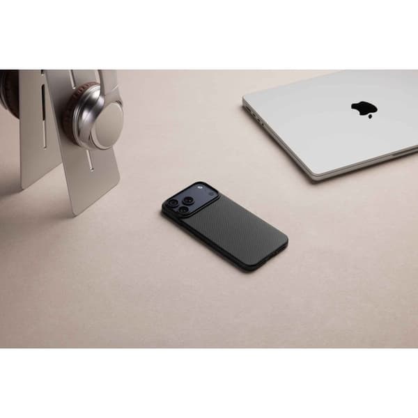 Pitaka Edge MagSafe -kuori iPhone 17 Pro Max musta/harmaa