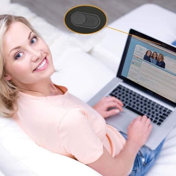 [3-Pakke] Tech-Protect Glidende Webcam Cover Fit Plus - Sort