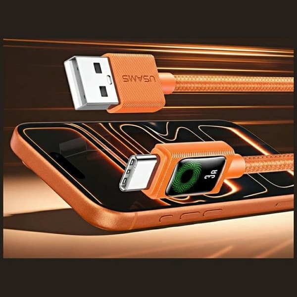 USAMS USB-C til USB-A 18W Kabel 1.2m U92 - Orange