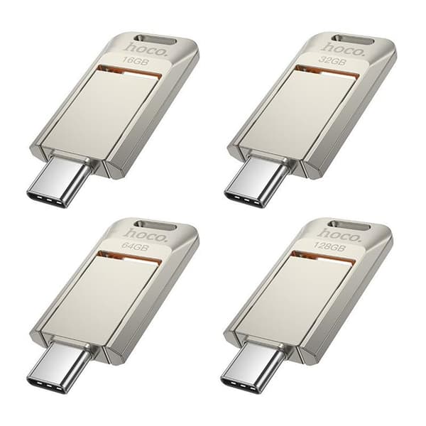 Hoco Pendrive 32GB USB-A USB-C UD17 USB 3.0 - Perle Nikkel
