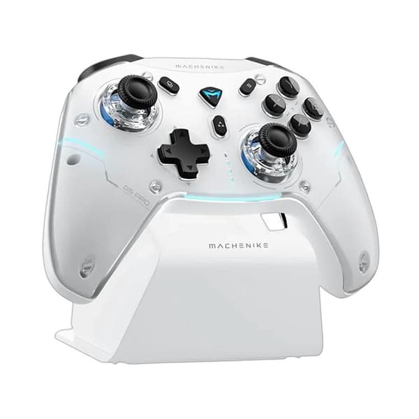 Machenike Trådløs Gaming Controller med Ladestation G5Pro Max - Hvid