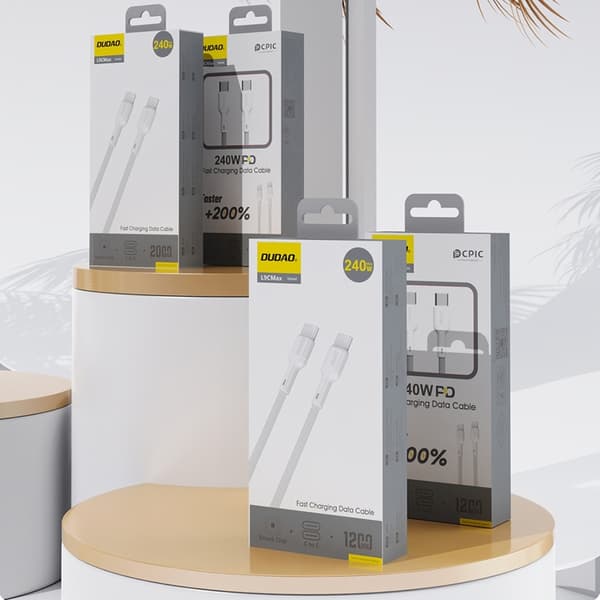 Dudao USB-C til USB-C kabel 240W 2m L9C Max - Hvid
