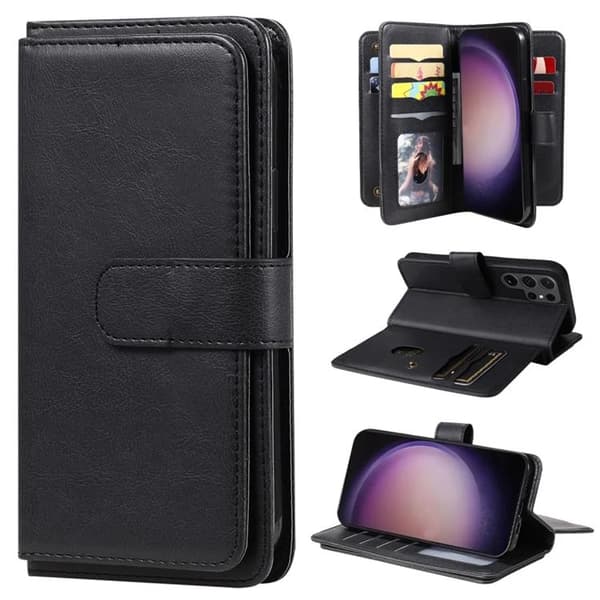 Galaxy S24 Ultra Pung Etui - Sort