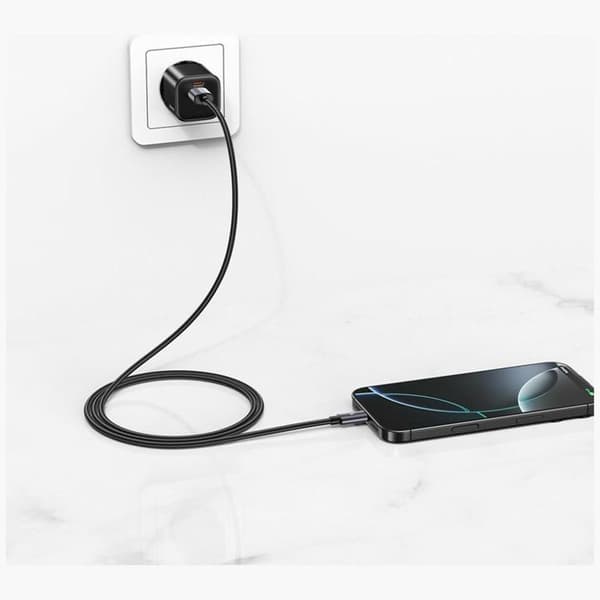 USAMS USB-A til USB-C kabel 18W 1m U91 - plettet