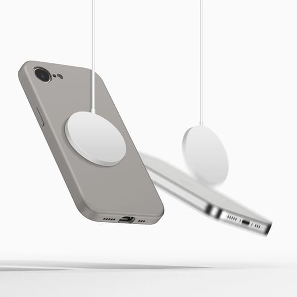 Tech-Protect Telefontaske til iPhone 16e/17e Magsafe Silikone - Stengrå