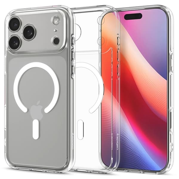 Spigen Mobilskal till iPhone 18 Pro Max/17 Pro Max MagSafe Ultra - Clear/Vit