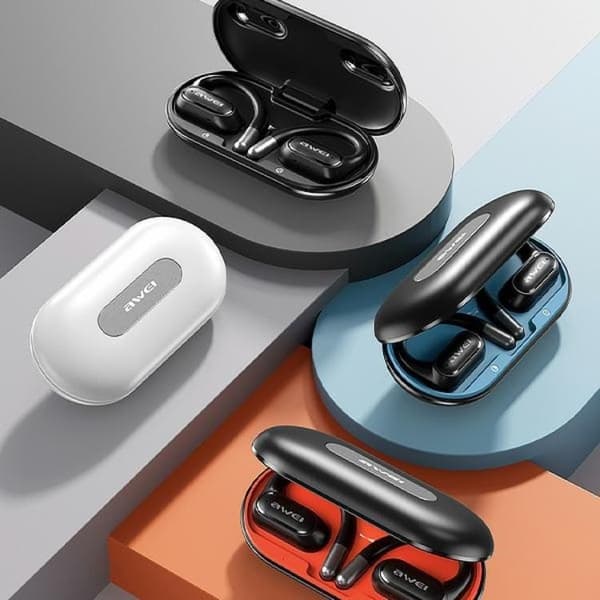 Awei OWS In-Ear Hörlurar Trådlösa Bluetooth 5.4 T93 - Vit