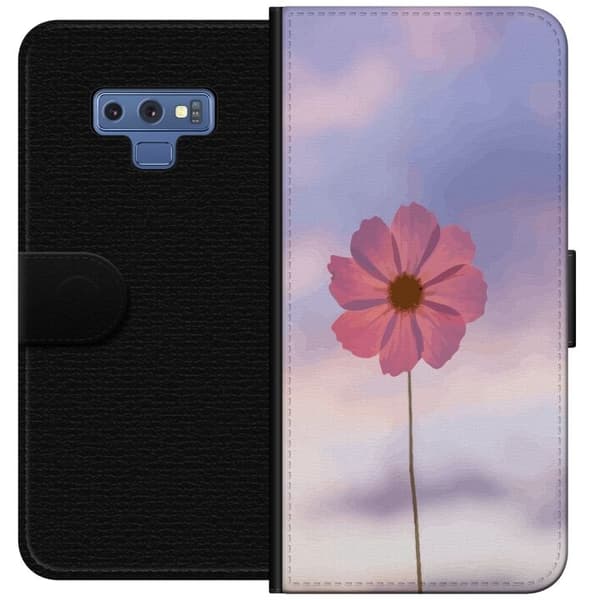 Pung Taske til Samsung Galaxy Note9 med Lyserød Blomst