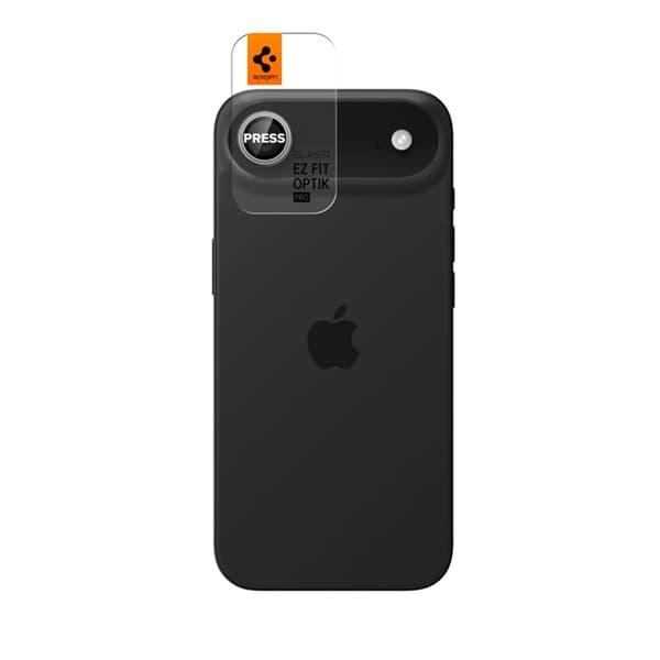 Spigen [2-Pack] iPhone Air Härdat Glas Kameraskydd EZ Fit - Silver