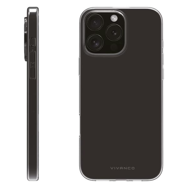 Vivanco Slim TPU skal iPhone 16 Pro Max Transparent