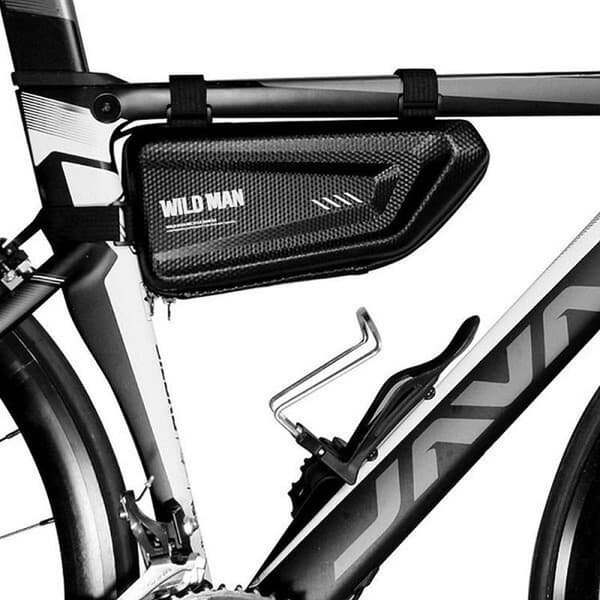 WildMan Cykelrammetaske Med Lås 1.5L E4 - Sort
