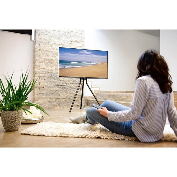 HAMA TV Gulvstativ op til 75" Sort