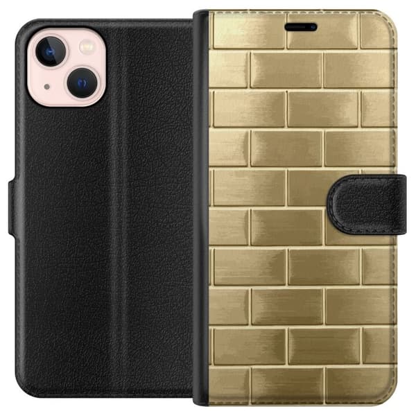 Pung Taske til Apple iPhone 13 med gyldne mursten