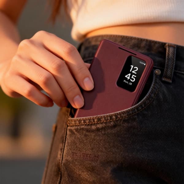 Tech-Protect Plånboksfodral För Galaxy S26 Smart - Mulberry