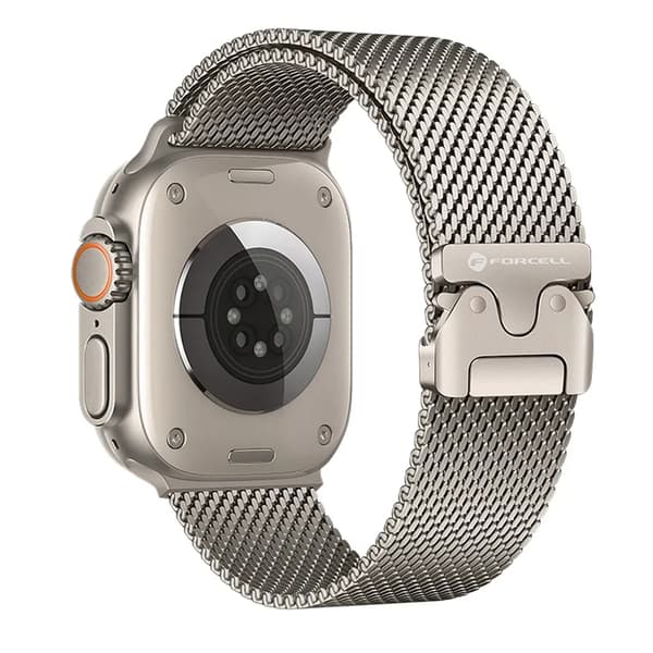 Forcell Apple Watch (38/40/41) Rustfrit Stål Armbånd - Sølv