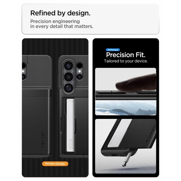 Spigen Mobilcover Til Galaxy S26 Ultra Slim Armor CS - Sort