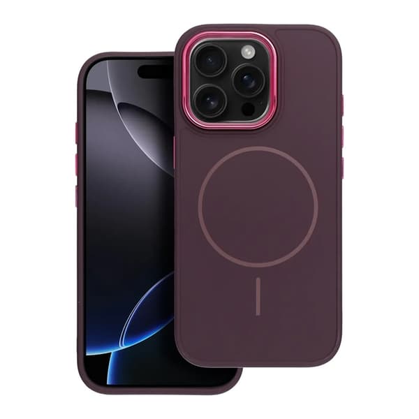 Telefontaske til iPhone 16e Magsafe Frame - Lilla