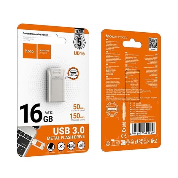 Hoco Pendrive 16 GB USB-A USB-C UD16 USB 3.0