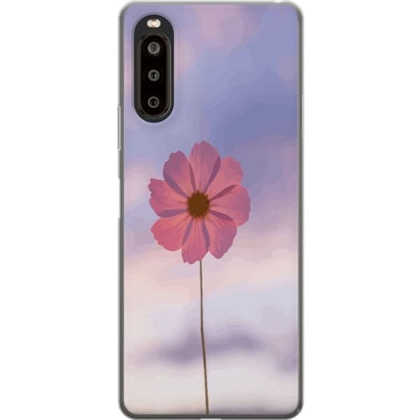 Mobiletui til Sony Xperia 10 II med Lyserød Blomst