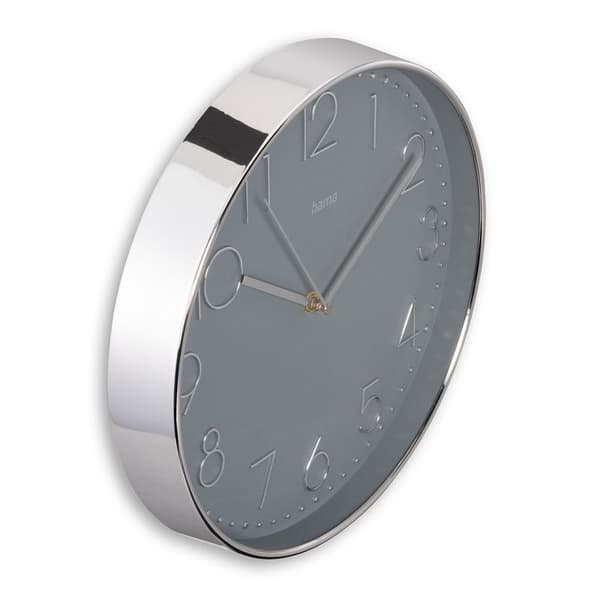 HAMA Väggklocka Corsica Silver 30cm