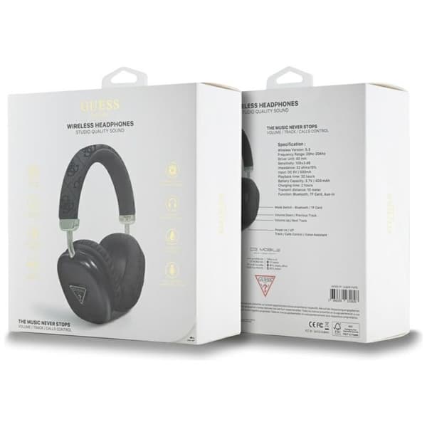 Guess Over-Ear Hörlurar Bluetooth 5.3 4G Triangle Logo