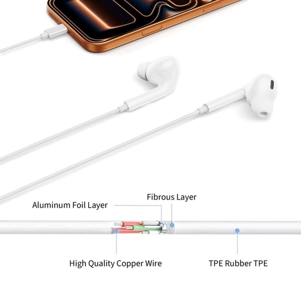 Tech-Protect Hovedtelefoner Mini Jack Core G3 Ultraboost - Hvid