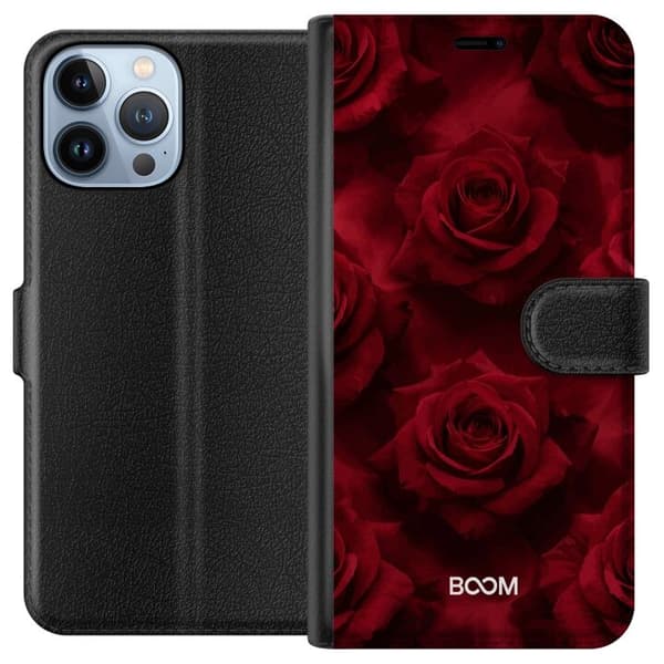 Pung Taske til Apple iPhone 13 Pro Max med Crimson Rose
