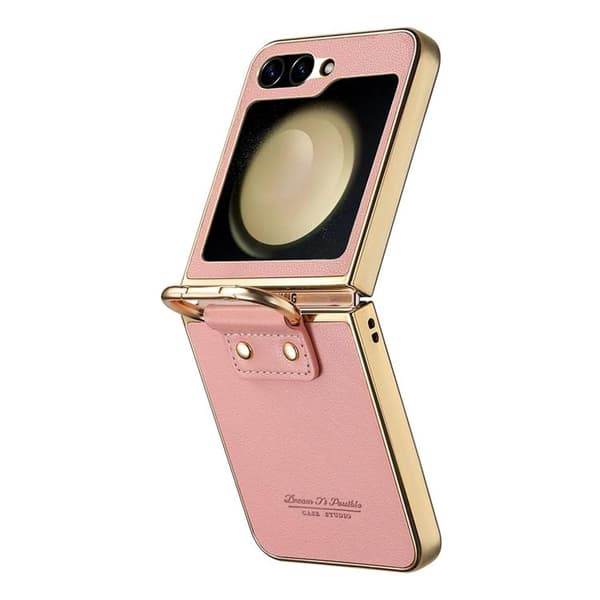 Mobilskal för Galaxy Z Flip 6 Electroplating Ring Kickstand