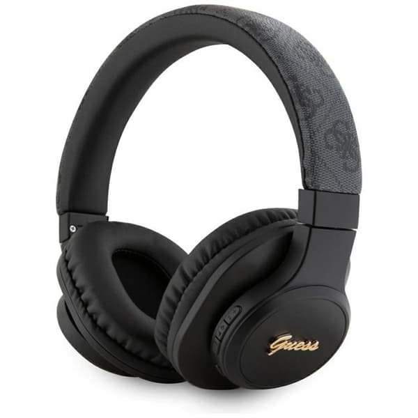 Guess On-Ear Kuulokkeet Bluetooth 4G Triangle Logo - Musta