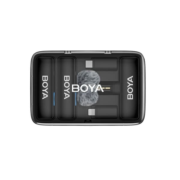BOYA Mikrofon BOYALINK V2.0 3,5 mm trådløst X2-system Lightning USB-C