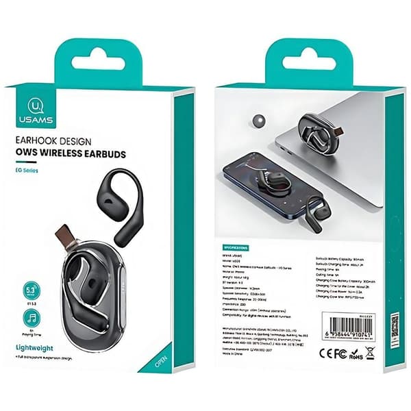 USAMS G26 OWS Bluetooth Hovedtelefoner 5.3 - Sort
