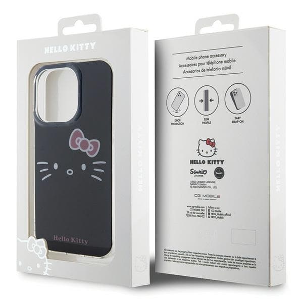 Hello Kitty -puhelinkotelo iPhone 14 Pro MagSafe IML Kitty Face - Musta