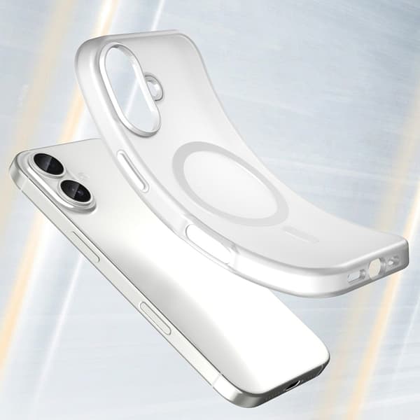 Mobilskal till iPhone 17 MagSafe Abrasive - Matte Vit