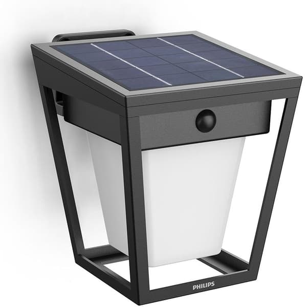 Philips Nissa Væglampe Solcelle LED 250/20lm - Sort