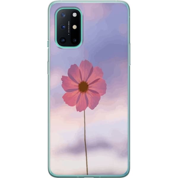 Taske til OnePlus 8T med lyserød blomst