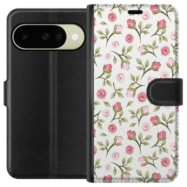Plånboksfodral till Google Pixel 10 med Blommigt
