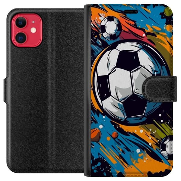 Apple iPhone 11 tegnebog med fodbolde
