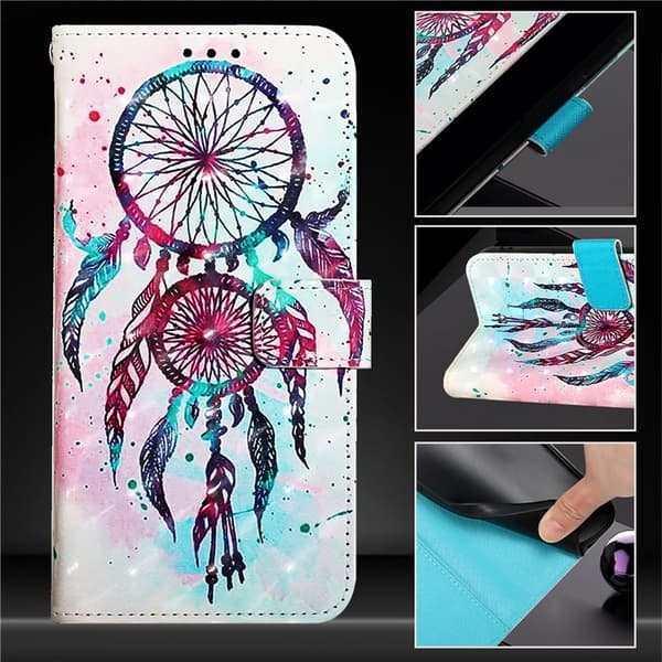 iPhone 16 Pro Plånboksfodral Printing Pattern Med Rem