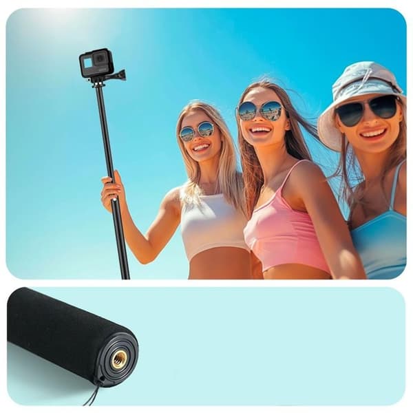 Tech-Protect Monopad/Selfie Stick GoPro/DJI - Musta
