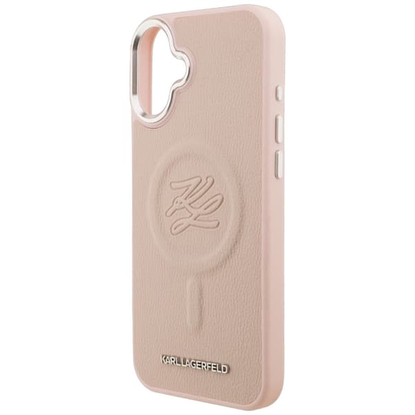 Karl Lagerfeld Mobilskal För iPhone 16 Plus Magsafe Initial & Metal Logo