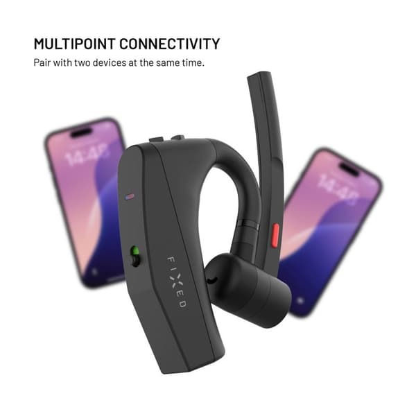 FIXED Talk Pro Trådlös Open-Ear Mono Headset med ENC Svart