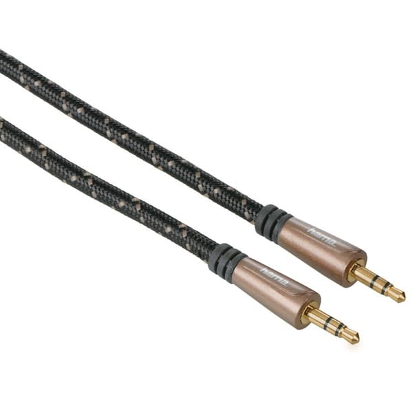 HAMA Audio Kabel Pro 3.5mm-3.5mm Sort 1.5m