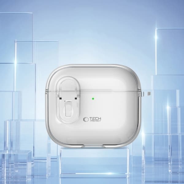 Tech-Protect Airpods 4-etui Slim Hook - klar