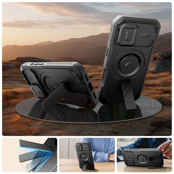 Tech-Protect Telefontaske til iPhone 17 Magsafe Kevlar - Sort