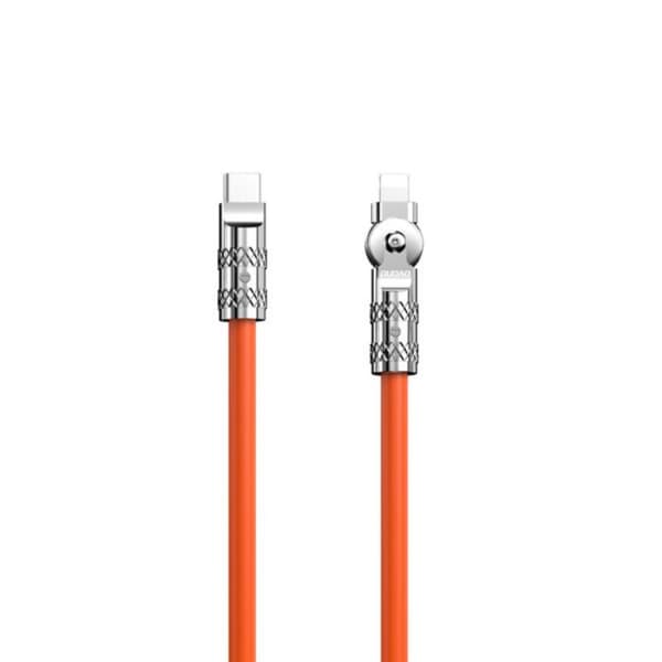 Dudao Kabel USB-C til Lightning (1m) Vinklet - Orange