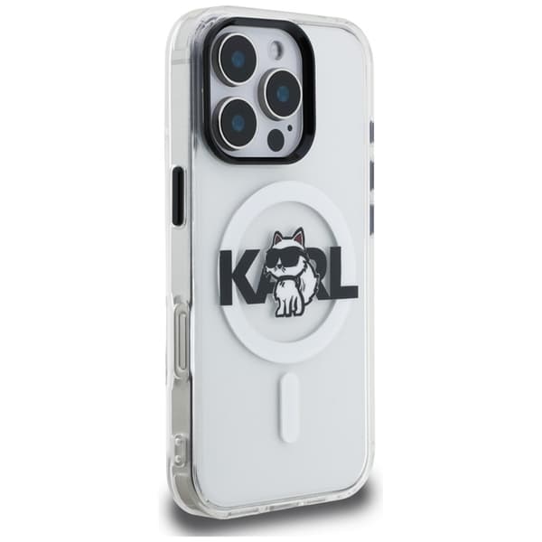 KARL LAGERFELD Mobilskal För iPhone 16 Pro Max MagSafe IML Choupette Sketch