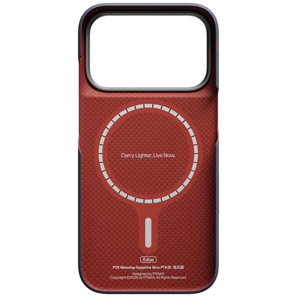 PITAKA Mobilskal För iPhone 18 Pro/17 Pro Magsafe Edge PTK Sapphire