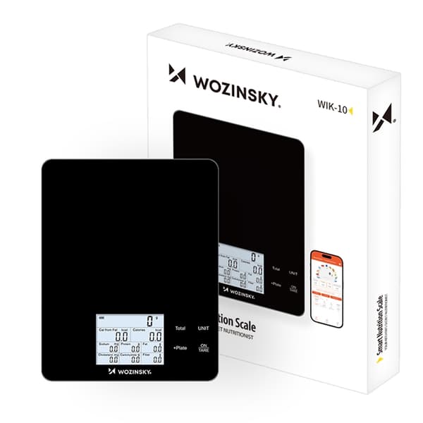 Wozinsky Smart Köksvåg med Display Bluetooth-app WIK-10 - Svart